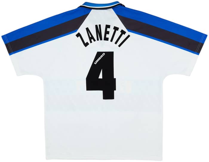1996-97 Inter Milan Away Shirt Zanetti #4 - 8/10 - (XL)