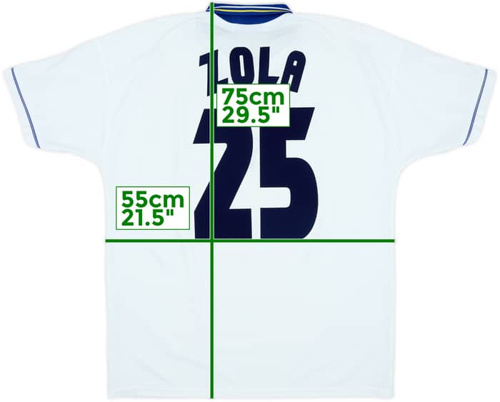 1998-00 Chelsea Away Shirt Zola #25 - 8/10 - (L)