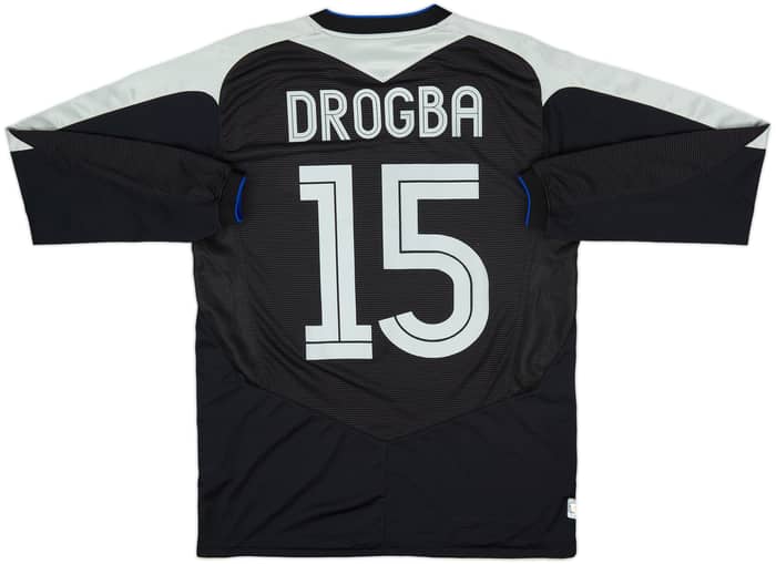 2004-05 Chelsea Away L/S Shirt Drogba #15 - 6/10 - (S)