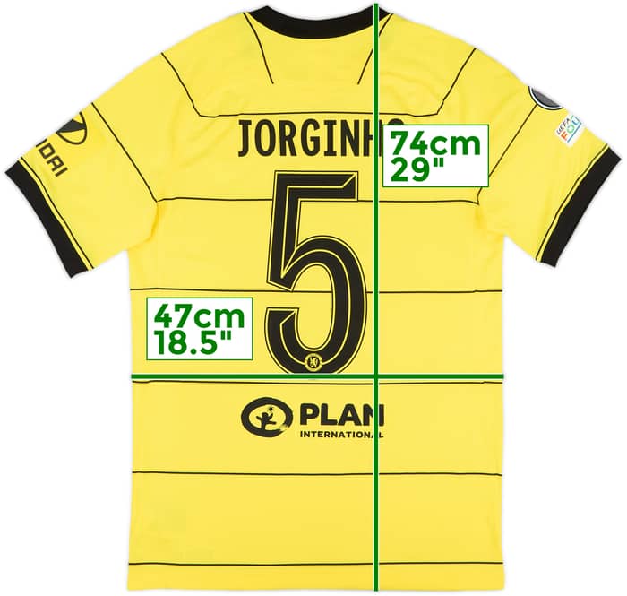 2021-22 Chelsea Away Shirt Jorginho #5 - 9/10 - (S)