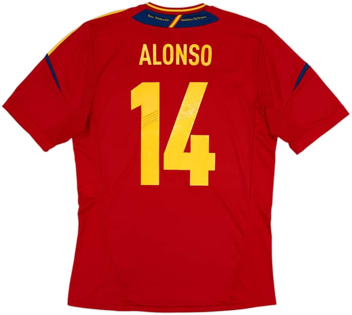 2011-12 Spain Home Shirt Alonso #14 - 5/10 - (M)