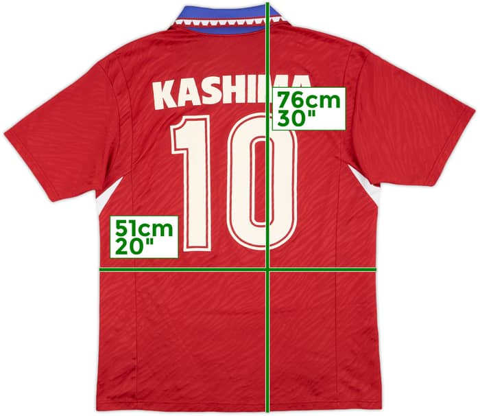 1992 Kashima Antlers Home Shirt #10 - 9/10 - (L)