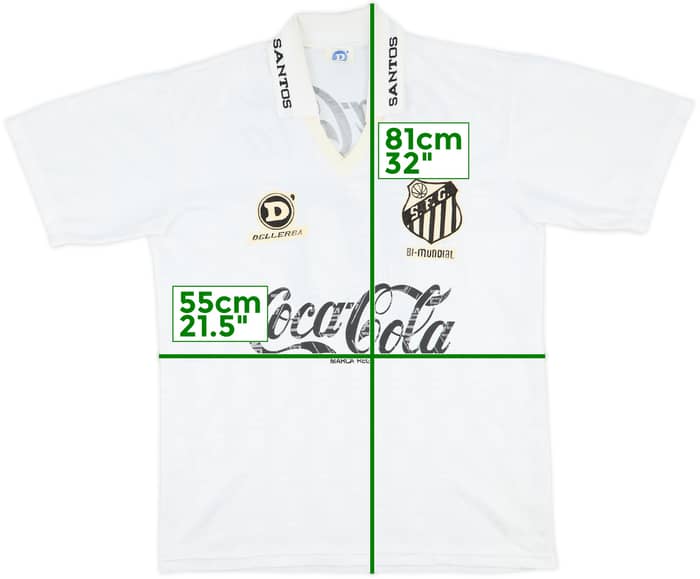 1993 Santos Home Shirt #10 - 8/10 - (L)
