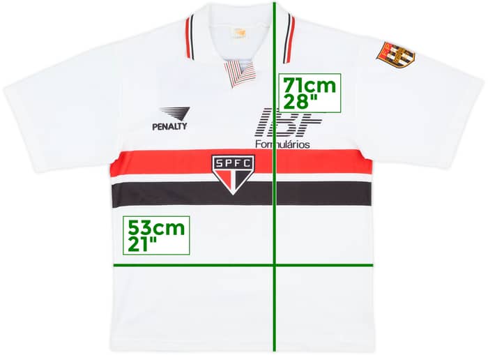 1991 Sao Paulo Home Shirt #10 - 9/10 - (L)