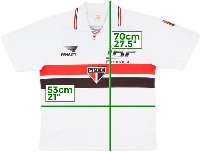 1991 Sao Paulo Home Shirt #10 - 8/10 - (L)