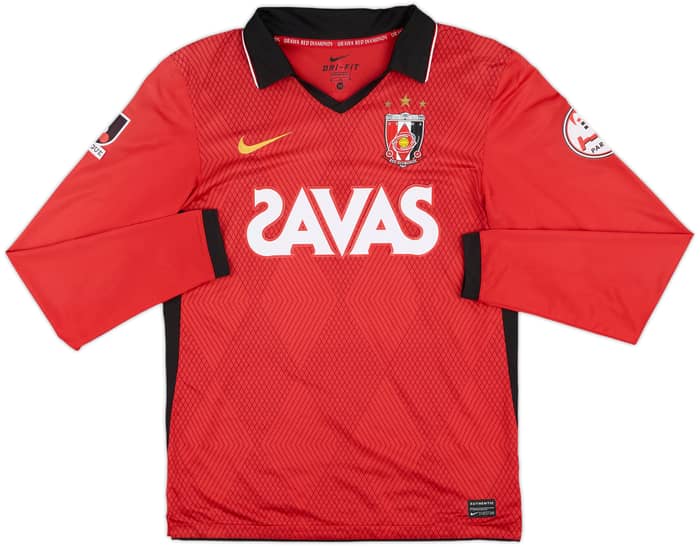 2011-12 Urawa Red Diamonds Home L/S Shirt - 9/10 - (M)