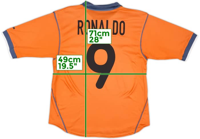 2000-01 Inter Milan Third Shirt Ronaldo #9 - 7/10 - (S)