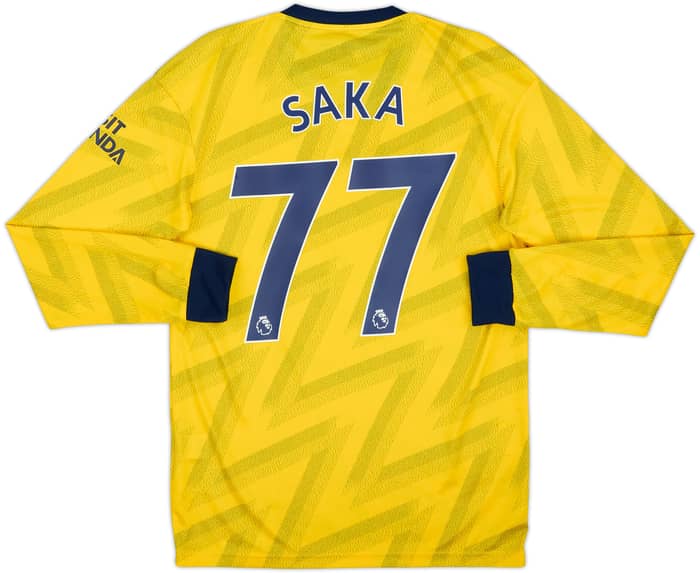 2019-20 Arsenal Away L/S Shirt Saka #77 (S)