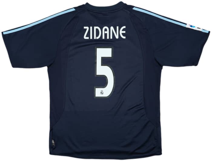 2003-04 Real Madrid Away Shirt Zidane #5 - 8/10 - (L)