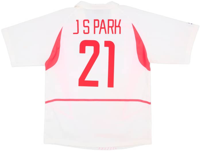 2002-03 South Korea Away Shirt JSPark #21 - 9/10 - (XL)