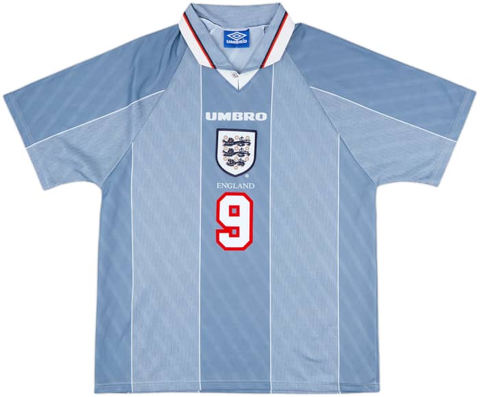 1996-97 England Away Shirt Shearer #9 - 9/10 - (L)