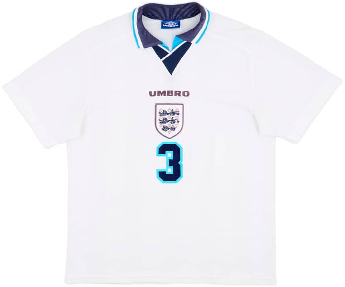1995-97 England Home Shirt Pearce #3 - 8/10 - (L)