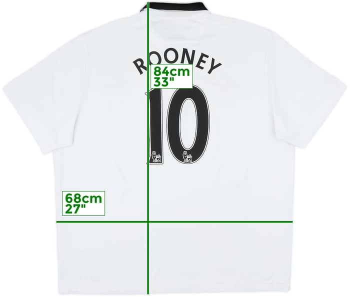 2014-15 Manchester United Away Shirt Rooney #10 - 6/10 - (3XL)