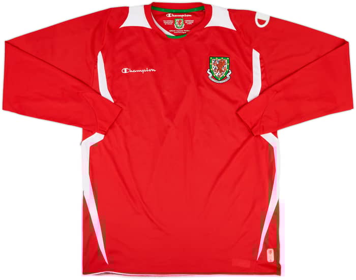 2008-10 Wales Home L/S Shirt - 8/10 - (XL)