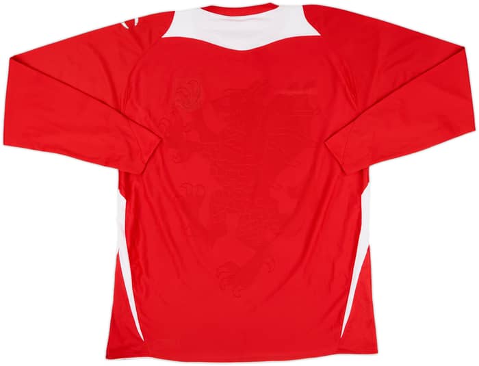 2008-10 Wales Home L/S Shirt - 8/10 - (XL)