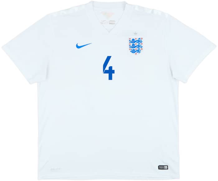 2014-15 England Home Shirt Gerrard #4 - 7/10 - (XXL)