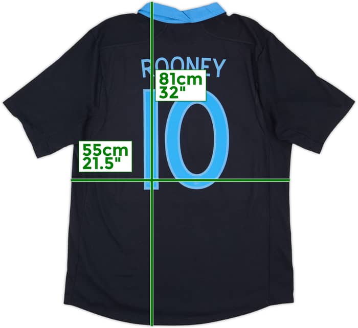 2011-12 England Away Shirt Rooney #10 - 8/10 - (XL)