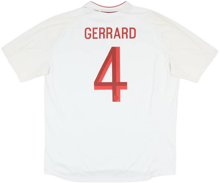 2012-13 England Home Shirt Gerrard #4 - 8/10 - (3XL)