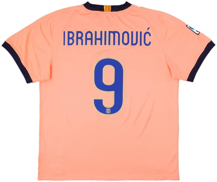 2009-10 Barcelona Away Shirt Ibrahimovic #9 - 8/10 - (XL)