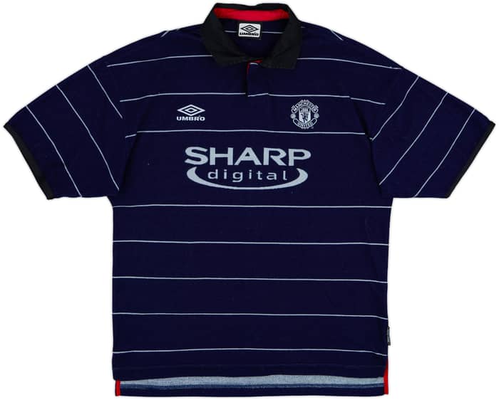 1999-00 Manchester United Away Shirt Scholes #18 - 8/10 - (L)