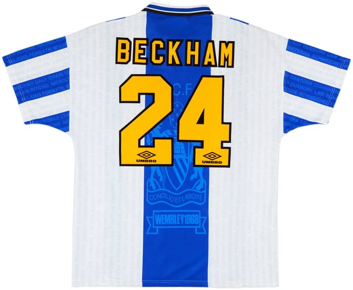 1994-96 Manchester United Third Shirt Beckham #24 - 8/10 - (XL)