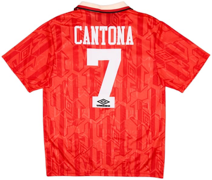 1992-94 Manchester United Home Shirt Cantona #7 - 8/10 - (M)