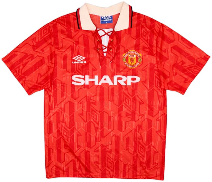 1992-94 Manchester United Home Shirt Cantona #7 - 8/10 - (M)