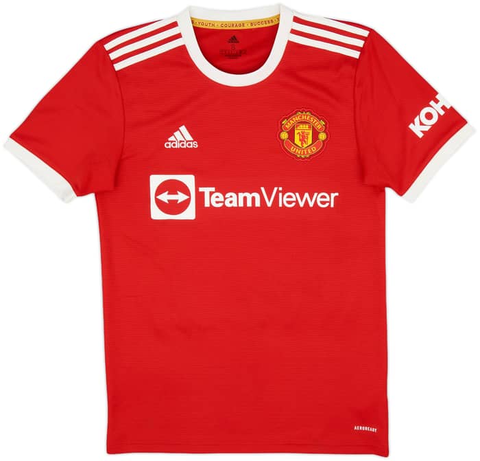 2021-22 Manchester United Home Shirt Varane #19 - 9/10 - (S)