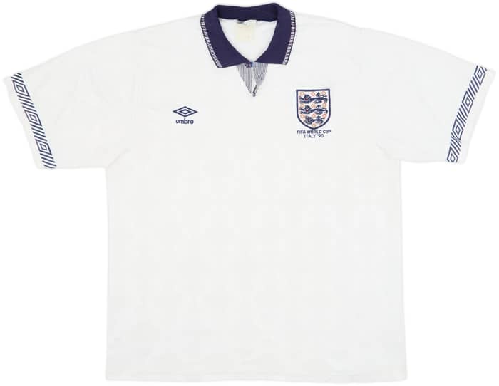 1990-92 England Home Shirt - 6/10 - (L)