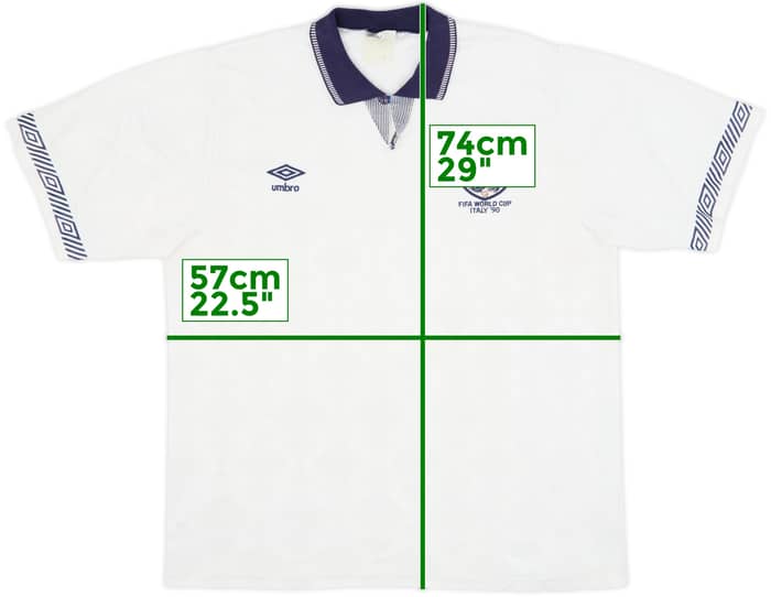 1990-92 England Home Shirt - 6/10 - (L)