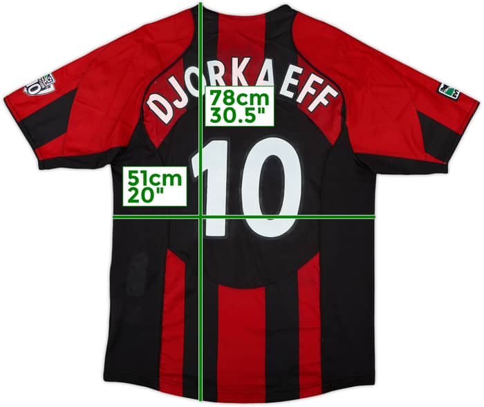 2005 NY/NJ Metrostars Home Shirt Djorkaeff #10 - 7/10 - (S)
