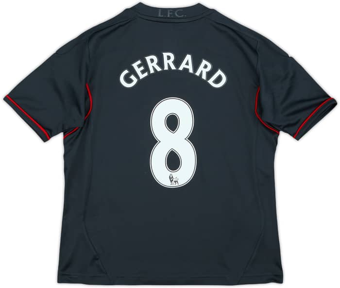 2011-12 Liverpool Away Shirt Gerrard #8 - 8/10 - (S.Boys)