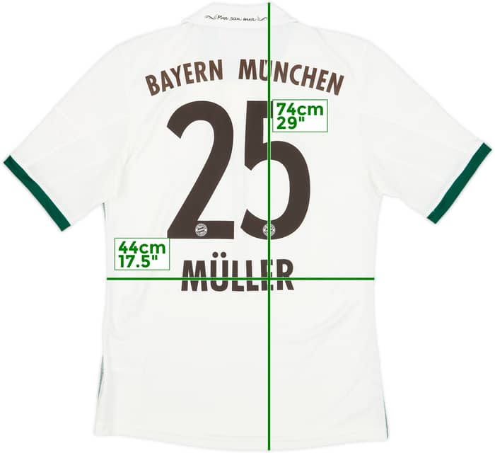 2013-14 Bayern Munich Away Shirt Muller #25 (S)