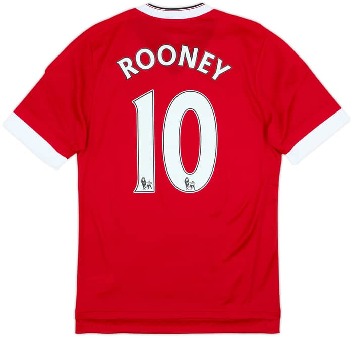 Camiseta de local versión jugador del Manchester United 2015-16 Rooney #10 (S)