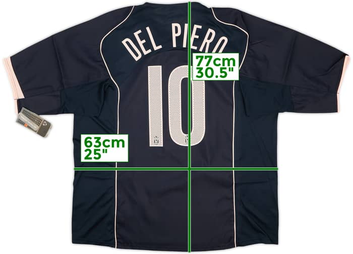 2004-05 Juventus Away Shirt Del Piero #10 (XXL)