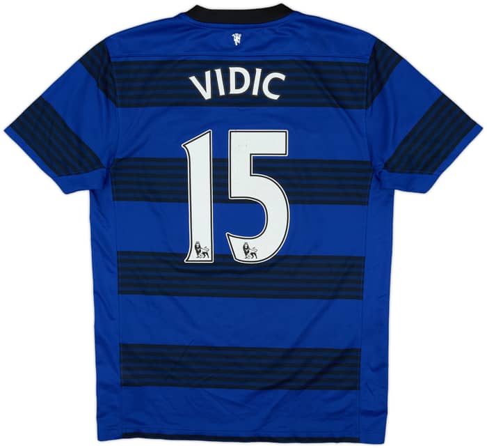 2011-13 Manchester United Away Shirt Vidic #15 - 8/10 - (M)