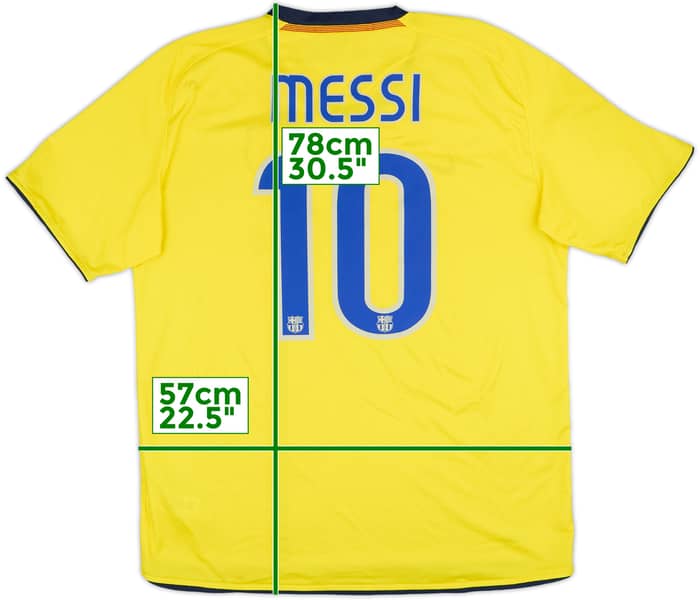 2008-10 Barcelona Away Shirt Messi #10 - 6/10 - (L)