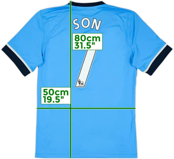 2015-16 Tottenham Away Shirt Son #7 - 9/10 - (L)