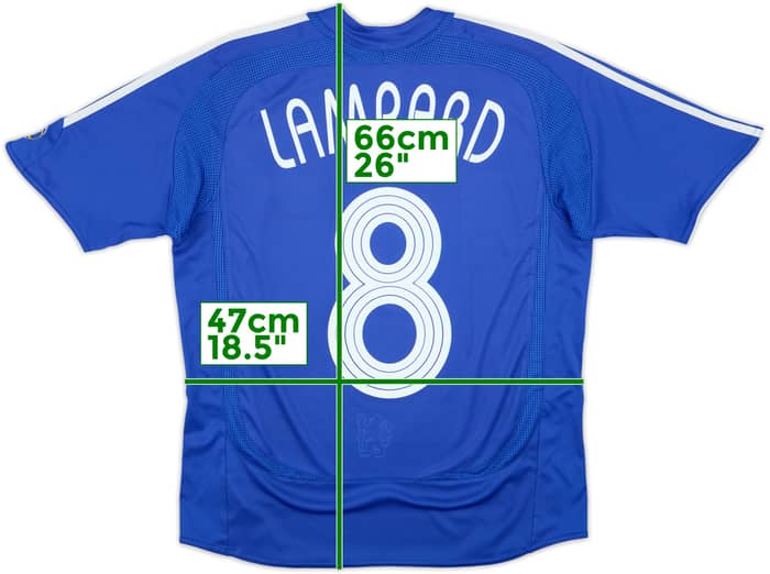 2006-08 Chelsea Home Shirt Lampard #8 - 7/10 - (L.Boys)