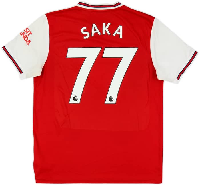 2019-20 Arsenal Home Shirt Saka #77 - 5/10 - (L)