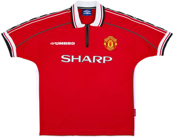 1998-00 Manchester United Home Shirt Solskjaer #20 - 8/10 - (M)