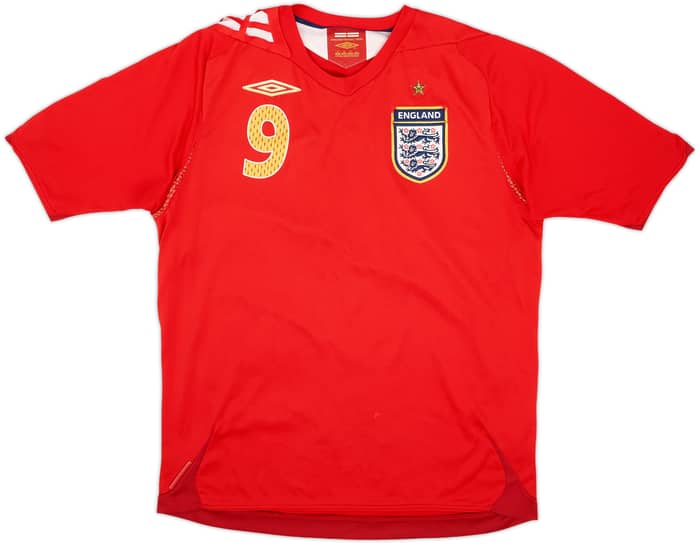 2006-08 Inglaterra Camiseta de visitante Rooney #9 - 5/10 - (M)