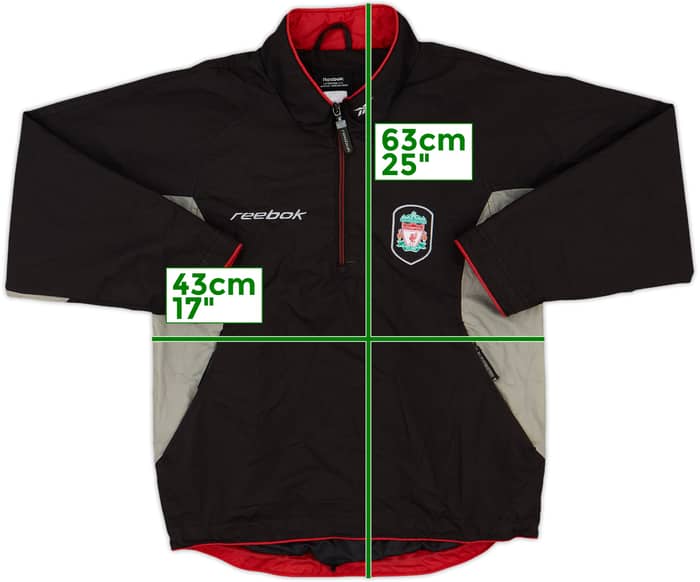 2002-03 Liverpool Reebok 1/4 Zip Drill Top - 7/10 - (S.Boys)