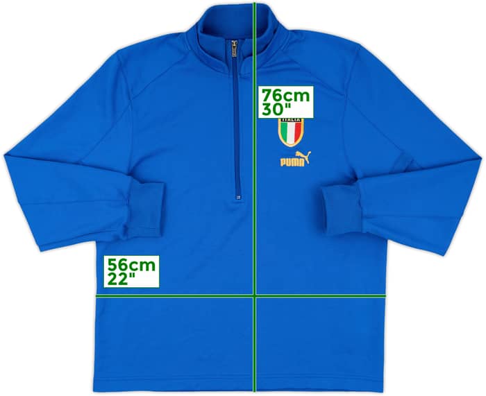 2003-04 Italy Puma 1/4 Zip Drill Top - 8/10 - (L)