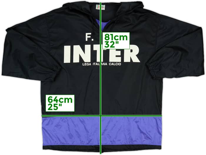 1993-95 Inter Milan Basic 1/4 Zip Drill Top - 7/10 - (L)