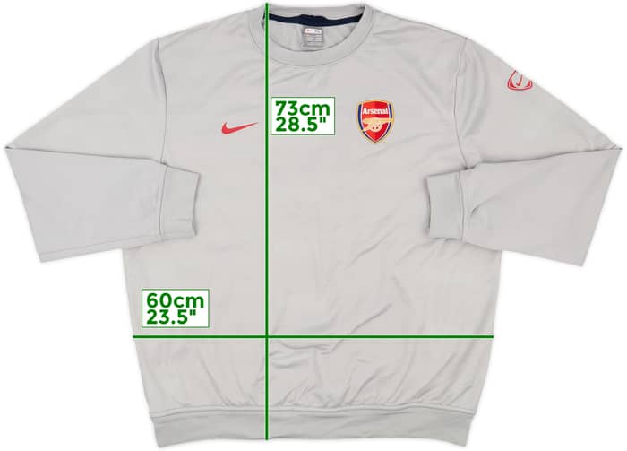 2009-10 Arsenal Nike Sweat Top - 8/10 - (XL)