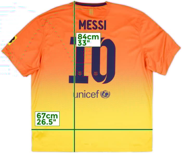 2012-13 Barcelona Away Shirt Messi #10 (XXL)