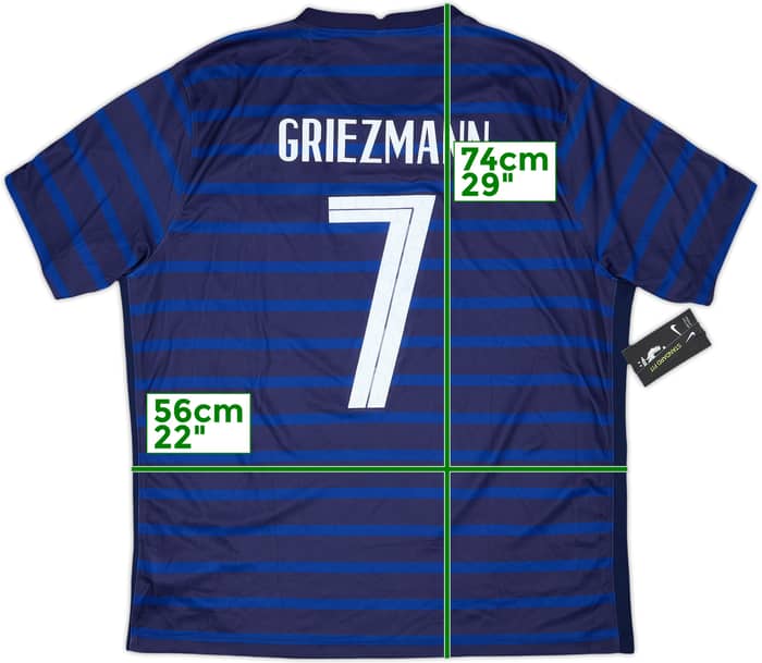 2020-21 France Home Shirt Griezmann #7 (XL)