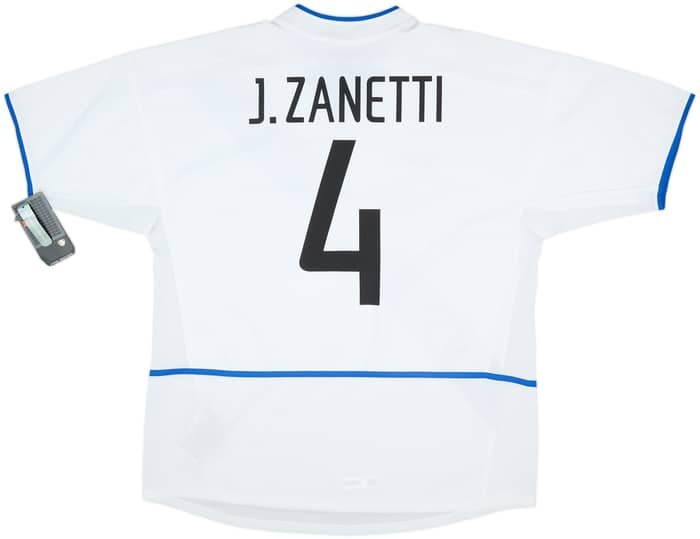 2002-03 Inter Milan Away Shirt Zanetti #4 (XL)