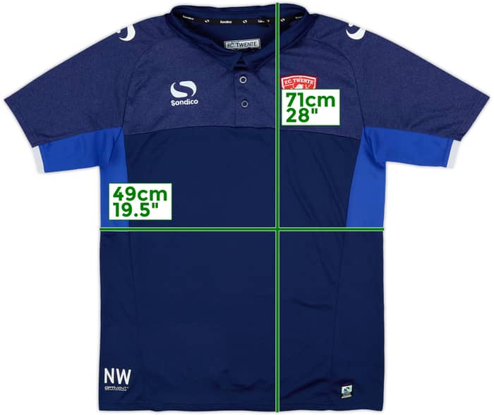 2017-18 FC Twente Staff Issue Sondico Polo Shirt NW - 8/10 - (S)